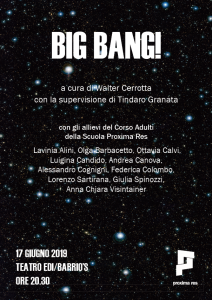 BIG BANG 17 giugno PROXIMA RES